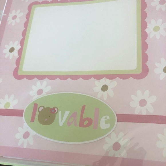 Sandra Magsamen Scrapbook Complete Baby Girl Pink Daisies 20 Pages Stickers Pink - Picture 8 of 16